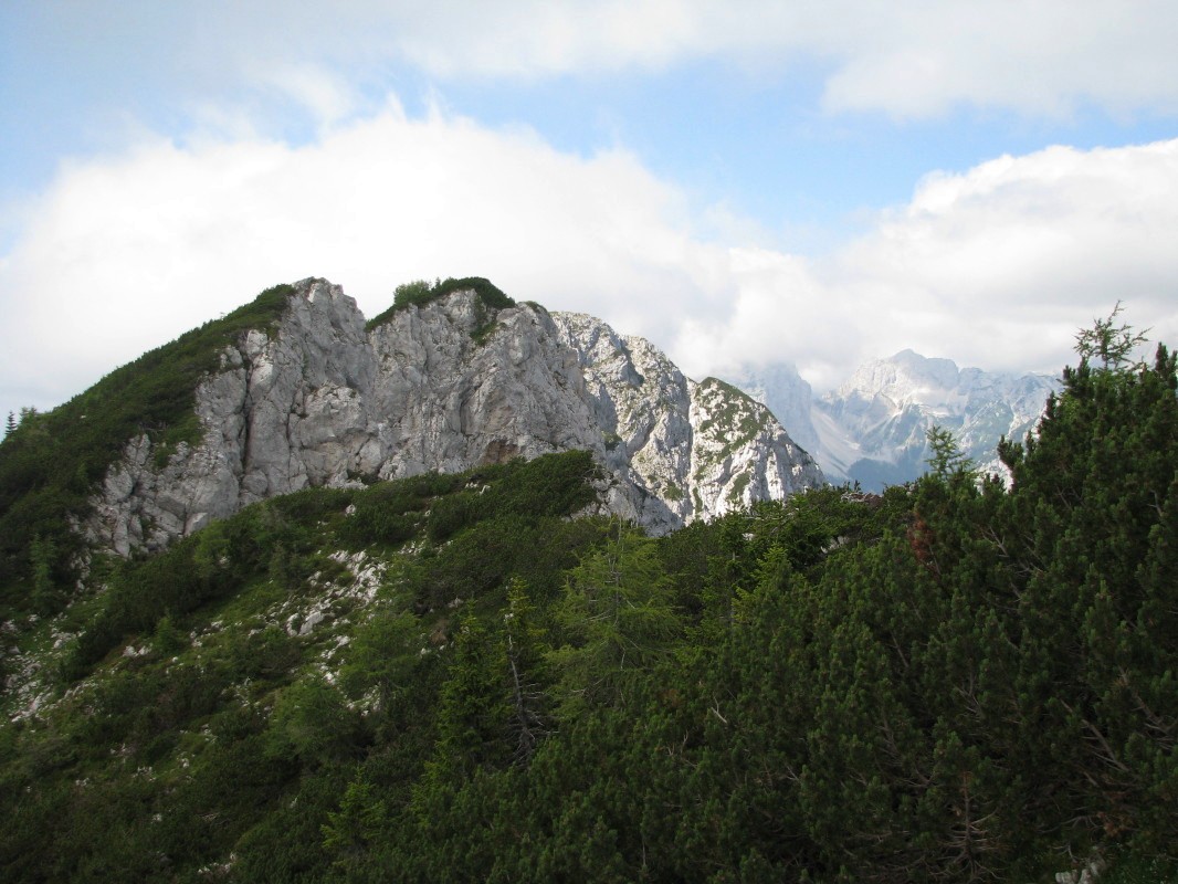 Pogled na vzhodi predvrh, ki je še zlasti cenjen med plezalci s smerjo Trapez