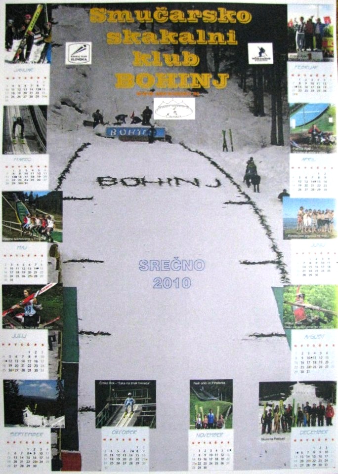 Koledar SSK Bohinj za leto 2010